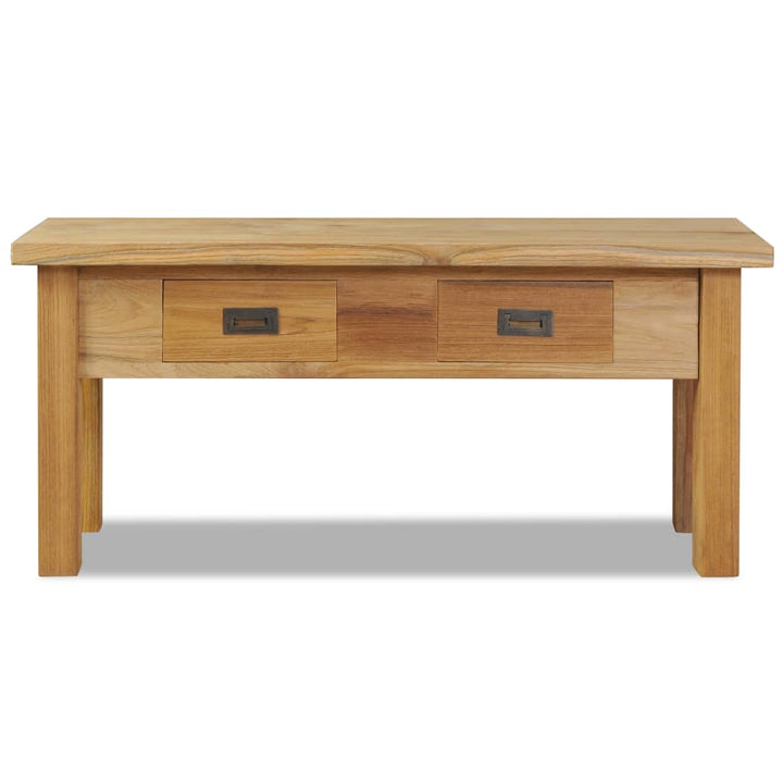 Hallbänk I Massiv Teak 90X30X40 Cm