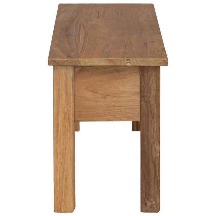 Hallbänk I Massiv Teak 90X30X40 Cm
