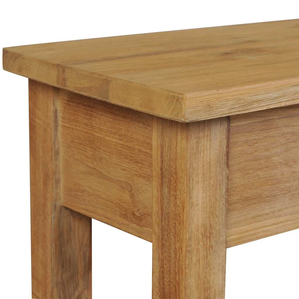 Hallbänk I Massiv Teak 90X30X40 Cm