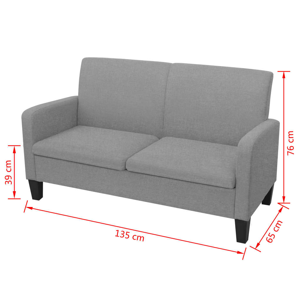 2-Sitssoffa 135X65X76 Cm