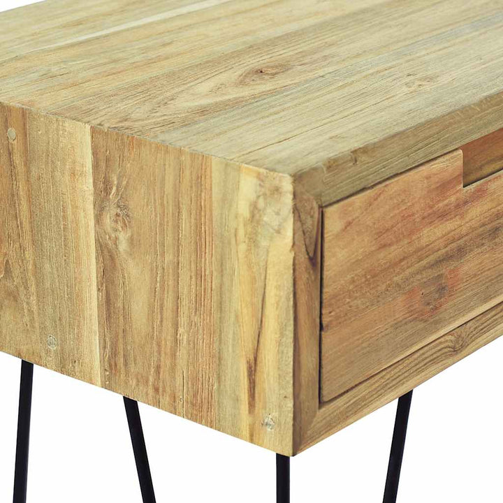 Konsolbord 120X35X76 Cm Massiv Teak