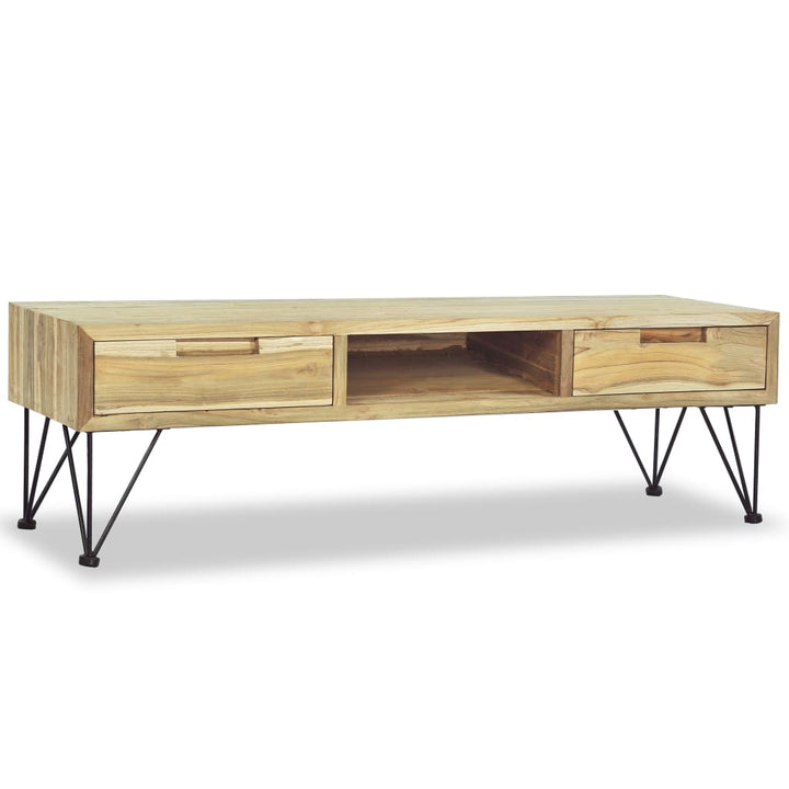 Tv-Bänk 120X35X35 Cm Massiv Teak