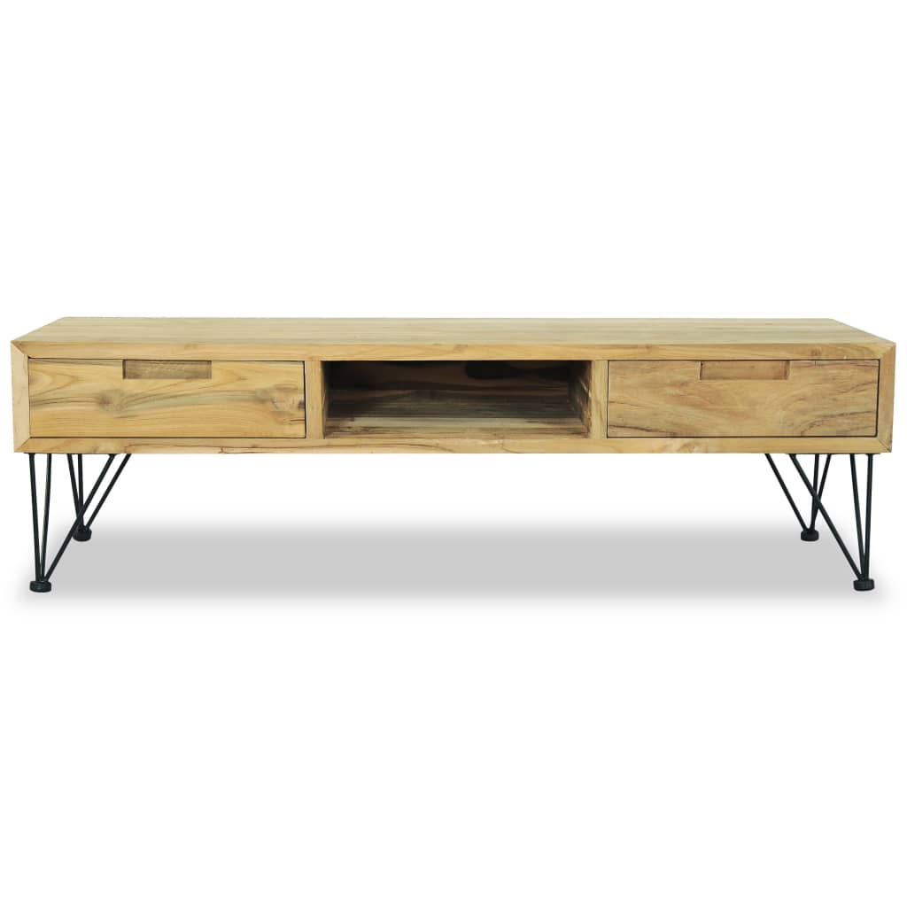 Tv-Bänk 120X35X35 Cm Massiv Teak