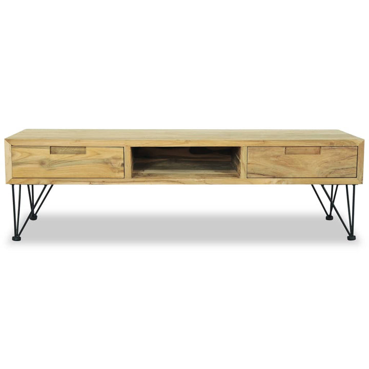 Tv-Bänk 120X35X35 Cm Massiv Teak