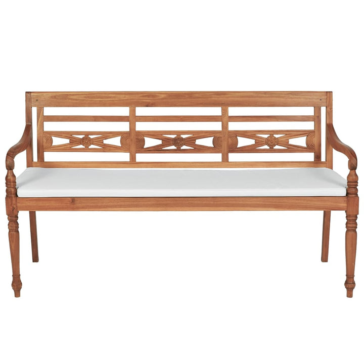 Bataviabänk Med Dyna 150 Cm Teak