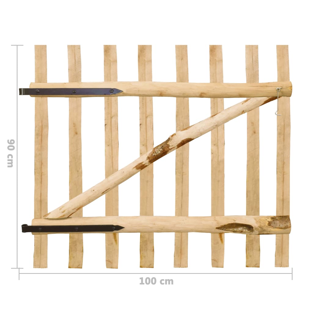 Enkel Grind I Hasselträ 100X
