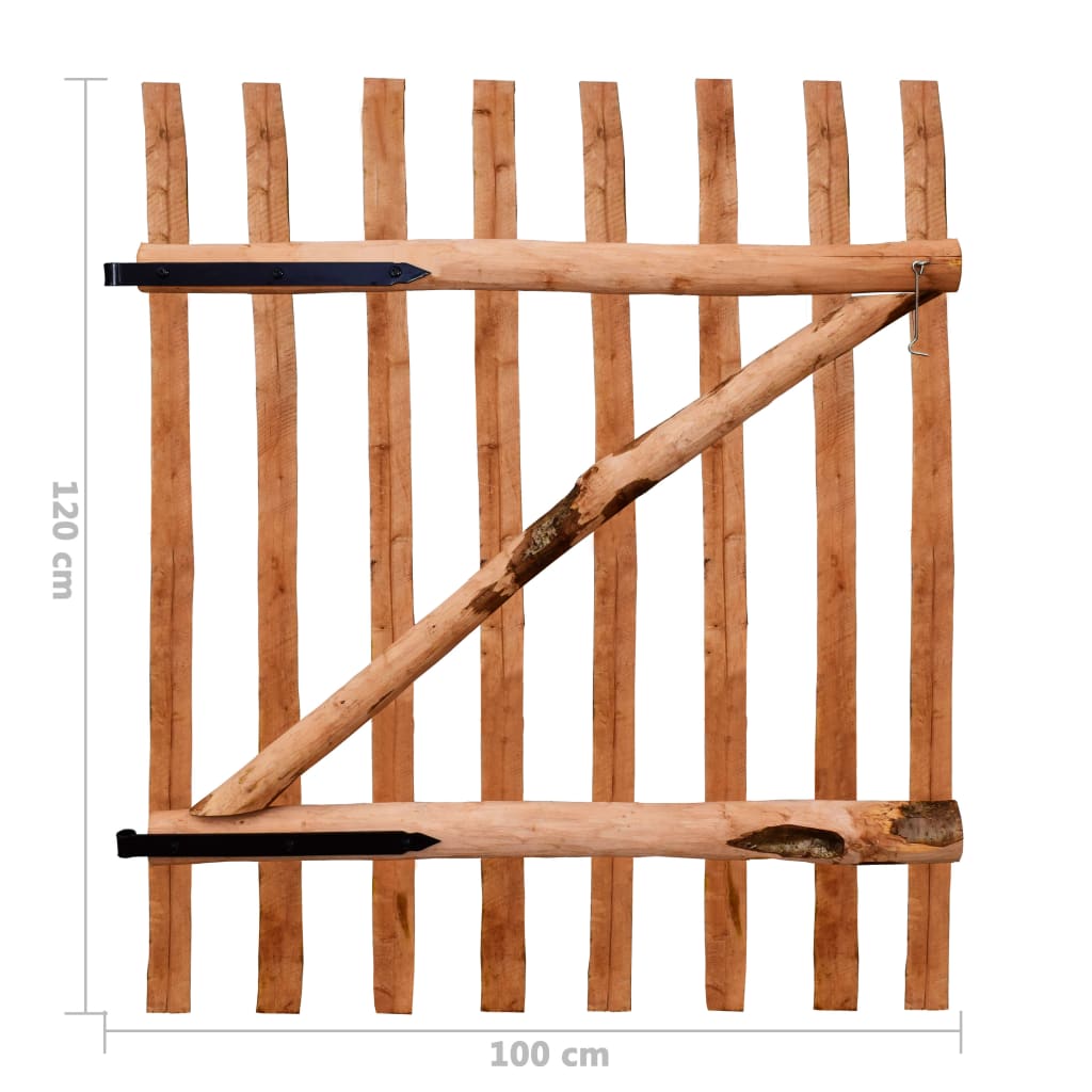 Grind Singeldörr Impregnerad Hasselträ 100X