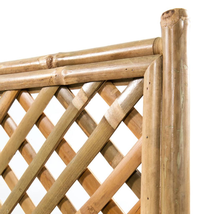 Odlingslåda Med Spaljé Upphöjd Bambu