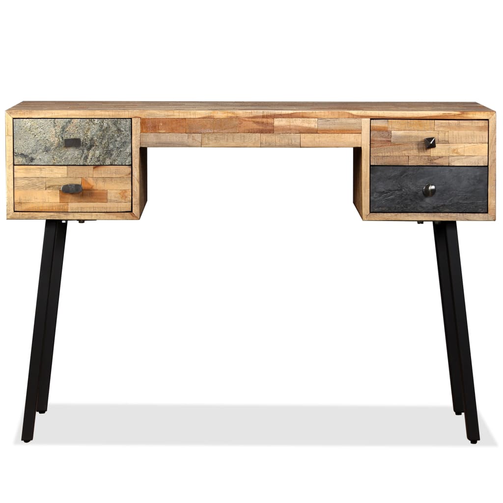Skrivbord Massivt Återvunnet Teakträ 110X50X76 Cm