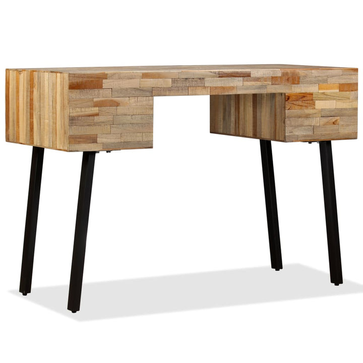 Skrivbord Massivt Återvunnet Teakträ 110X50X76 Cm