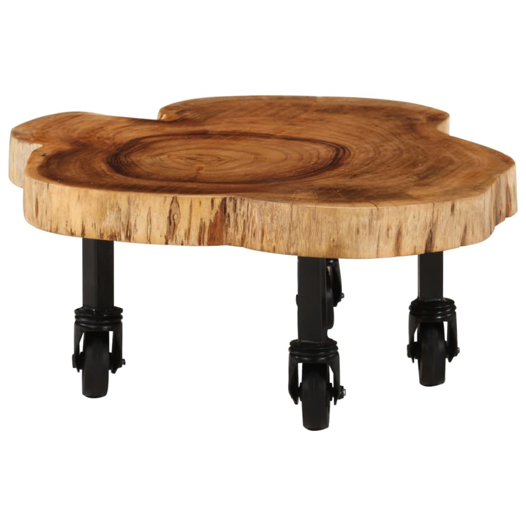 Soffbord Massivt Akaciaträ 60X55X25 Cm