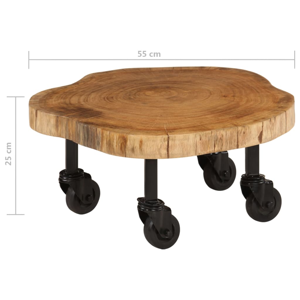 Soffbord Massivt Akaciaträ 60X55X25 Cm