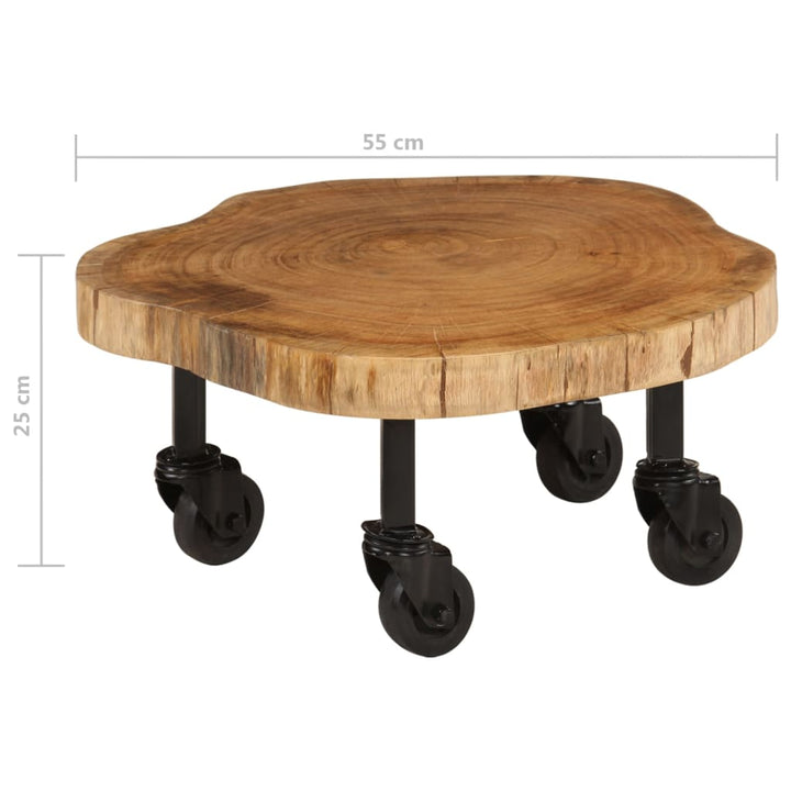 Soffbord Massivt Akaciaträ 60X55X25 Cm