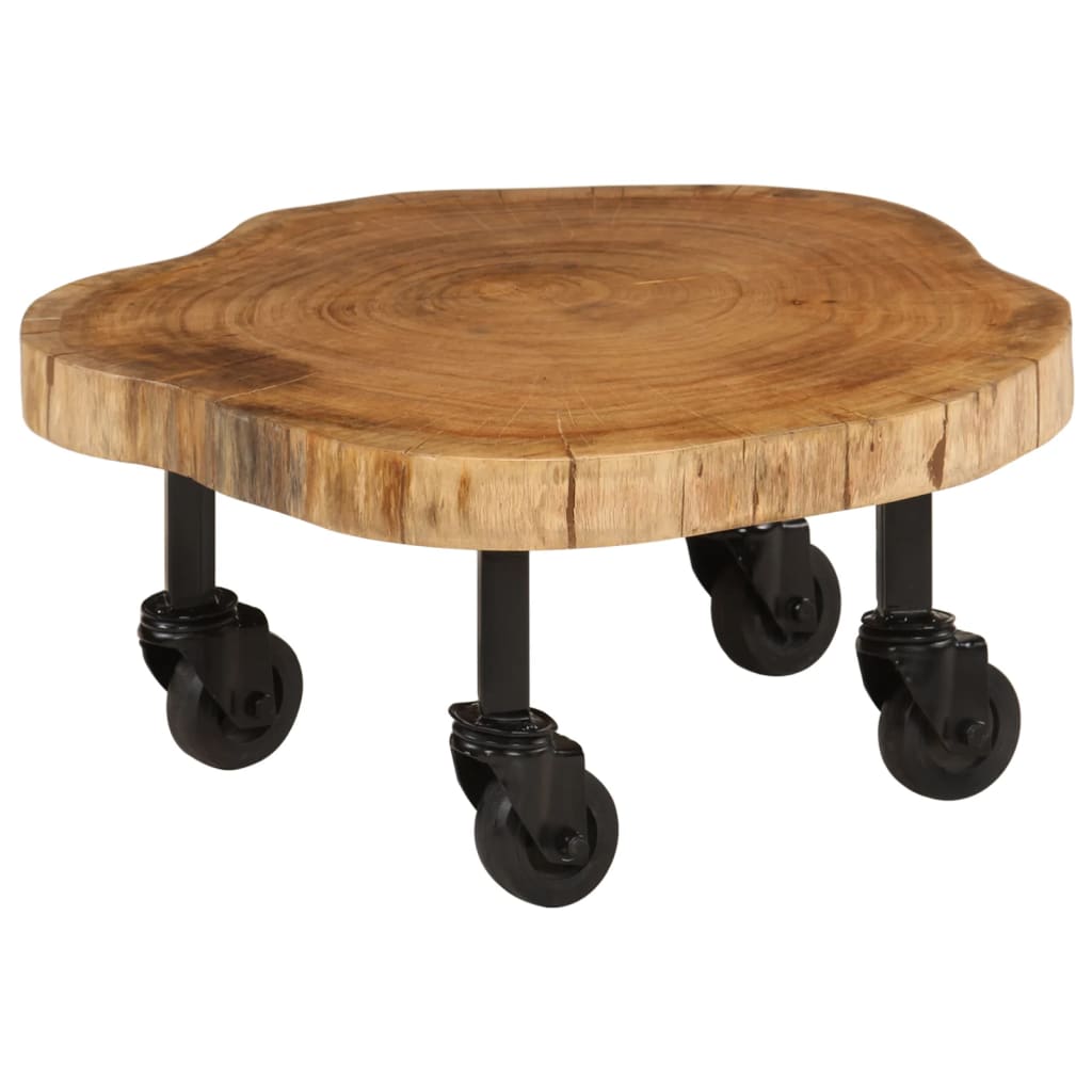 Soffbord Massivt Akaciaträ 60X55X25 Cm