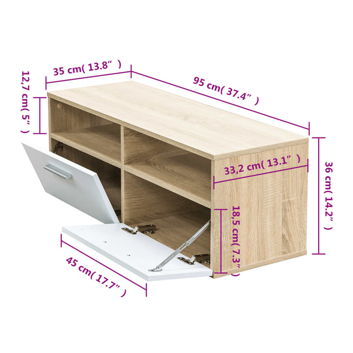 Tv-Möbel Spånskiva 95X35X36 Cm