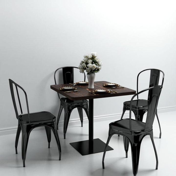 Bistrobord Mdf Och Stål Fyrkantigt