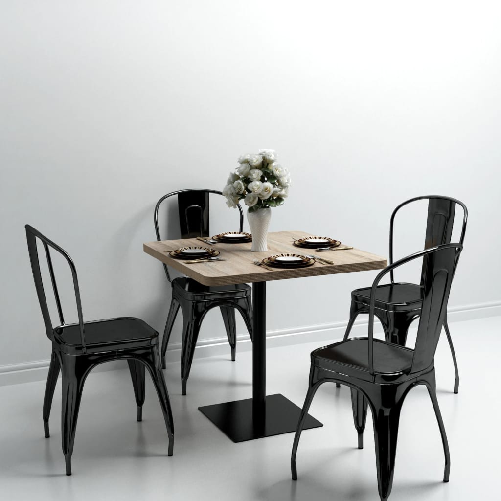 Bistrobord Mdf Och Stål Rund 80X75 Cm Färgad