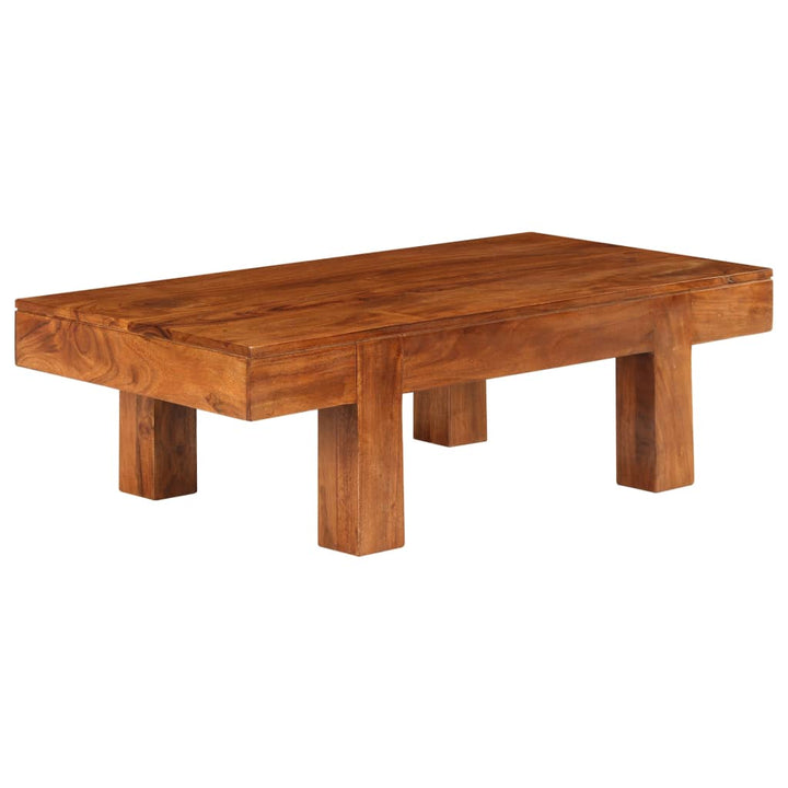 Soffbord Massivt Akaciaträ Med Honungsfinish 100X50X30 Cm