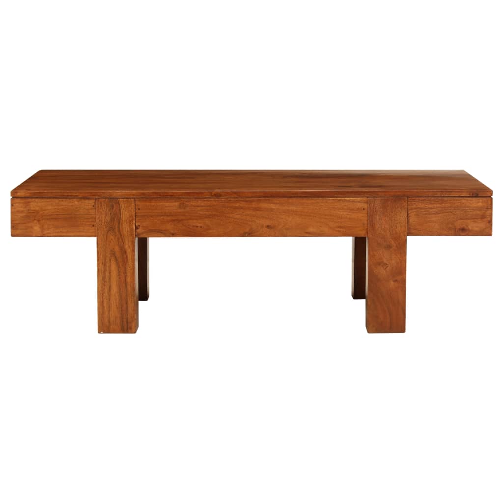 Soffbord Massivt Akaciaträ Med Honungsfinish 100X50X30 Cm