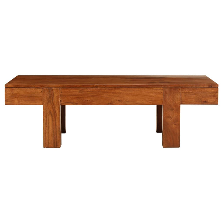Soffbord Massivt Akaciaträ Med Honungsfinish 100X50X30 Cm