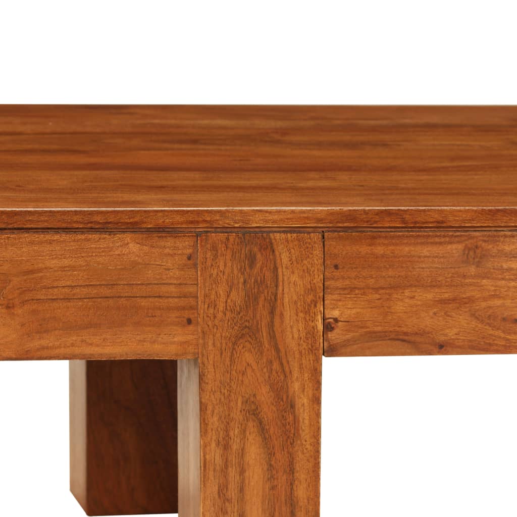 Soffbord Massivt Akaciaträ Med Honungsfinish 100X50X30 Cm