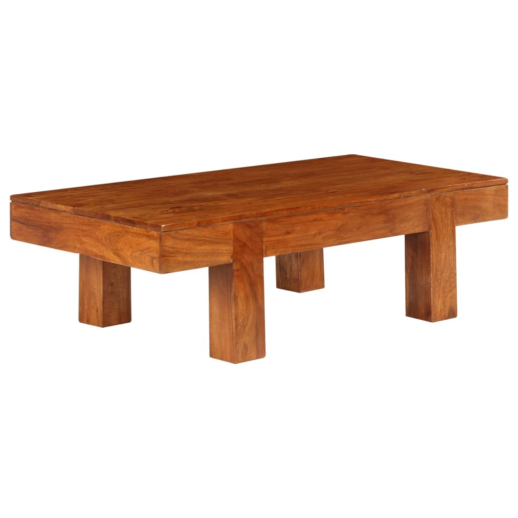 Soffbord Massivt Akaciaträ Med Honungsfinish 100X50X30 Cm