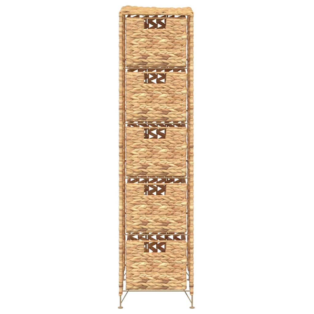 Förvaringsmöbel Med 5 Korgar 25,5X37X100 Cm Vattenhyacint