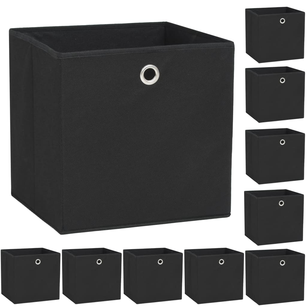 Förvaringslådor 10 St Non-Woven Tyg 32X32X32 Cm