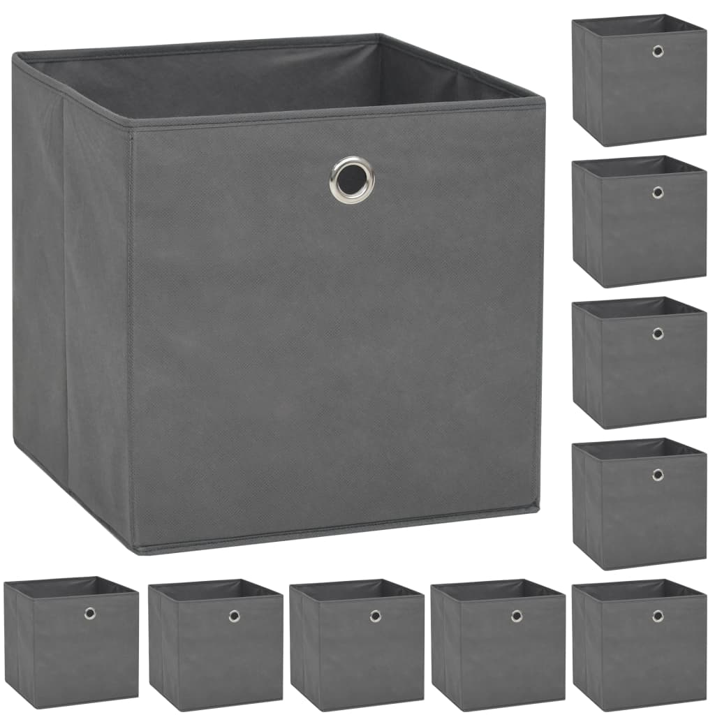 Förvaringslådor 10 St Non-Woven Tyg 32X32X32 Cm