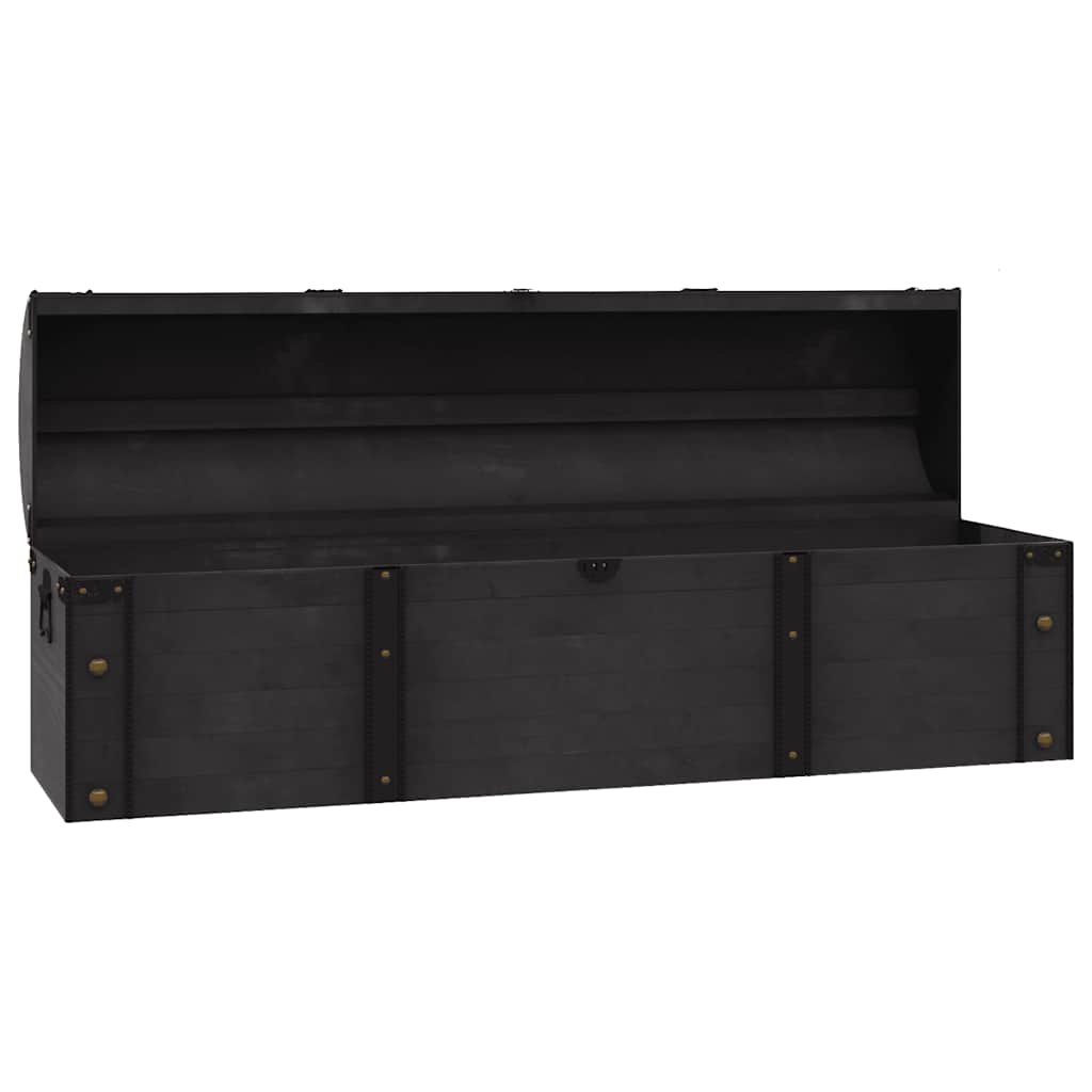 Förvaringskista Massivt Trä Vintagestil 120X30X40 Cm
