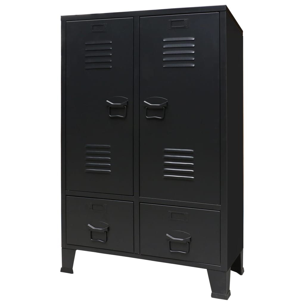 Garderob Industriell Stil Metall 67X35X107 Cm