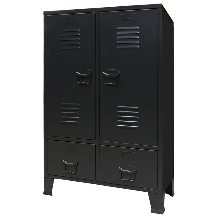 Garderob Industriell Stil Metall 67X35X107 Cm