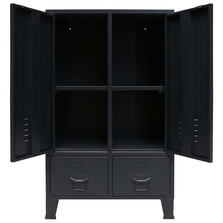 Garderob Industriell Stil Metall 67X35X107 Cm