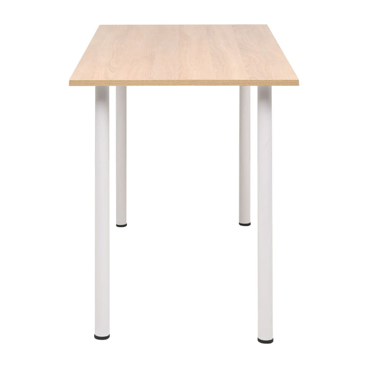Matbord 120X60X73 Cm Ekfärg Och Vit