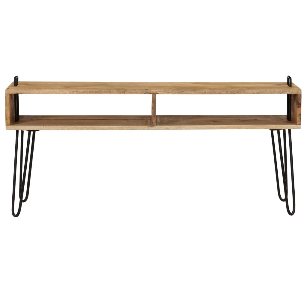 Tv-Bänk Massivt Mangoträ 110X35X45 Cm