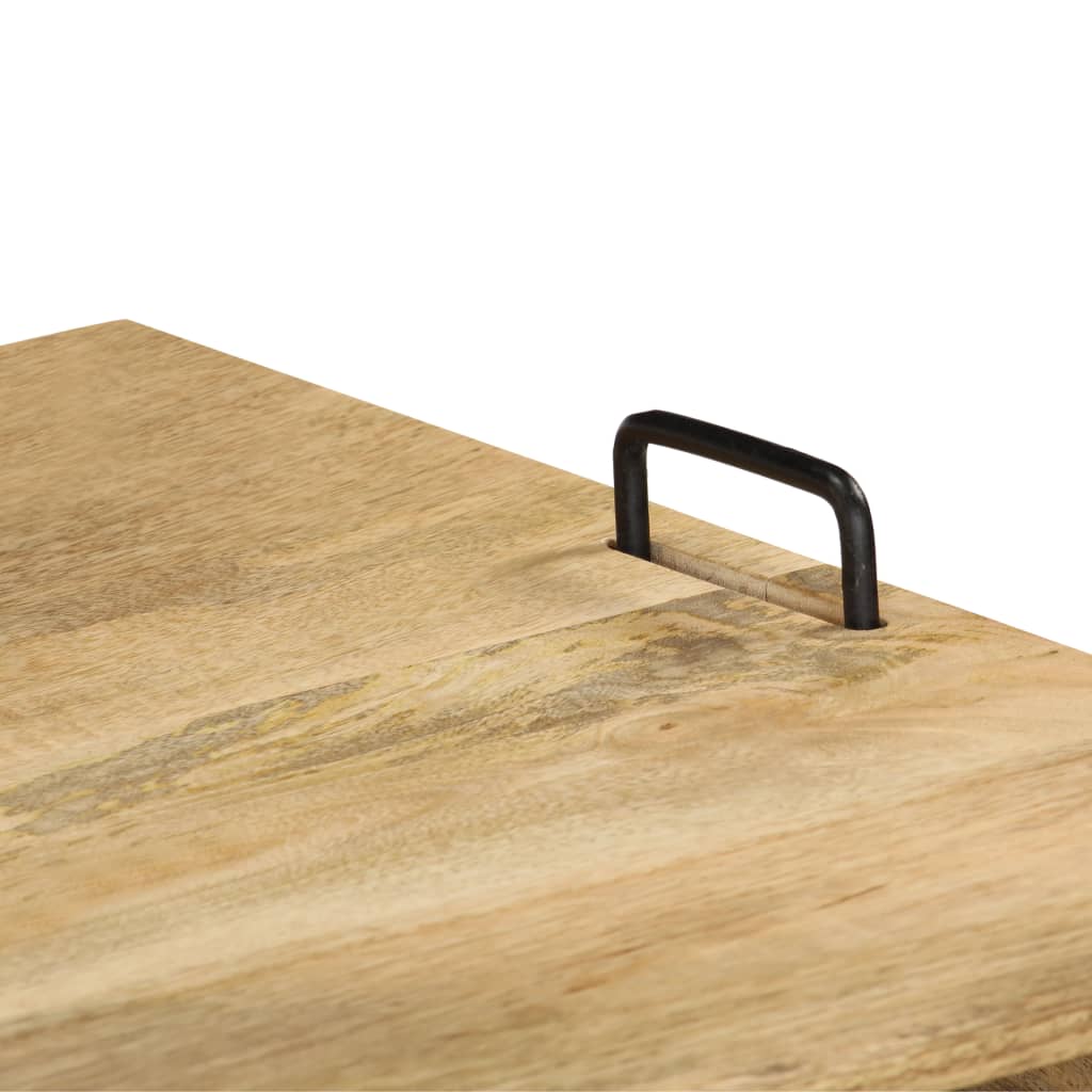 Tv-Bänk Massivt Mangoträ 110X35X45 Cm