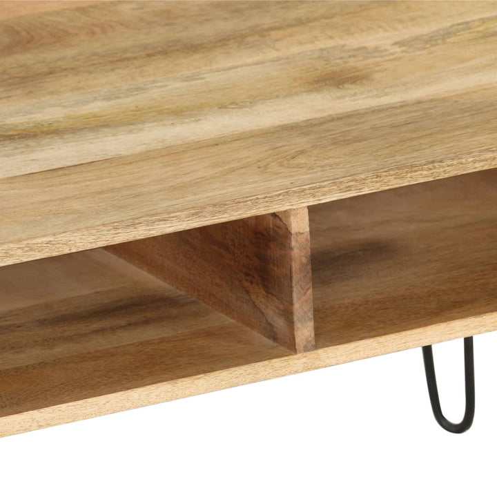 Tv-Bänk Massivt Mangoträ 110X35X45 Cm
