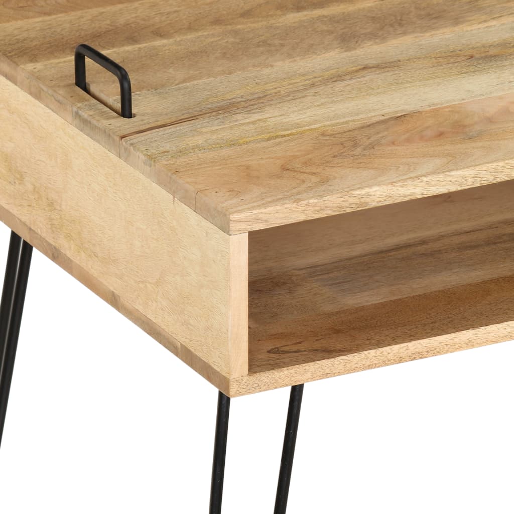 Tv-Bänk Massivt Mangoträ 110X35X45 Cm