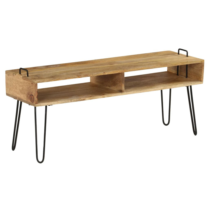 Tv-Bänk Massivt Mangoträ 110X35X45 Cm