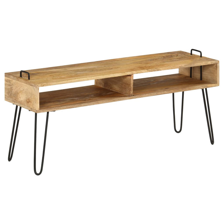 Tv-Bänk Massivt Mangoträ 110X35X45 Cm
