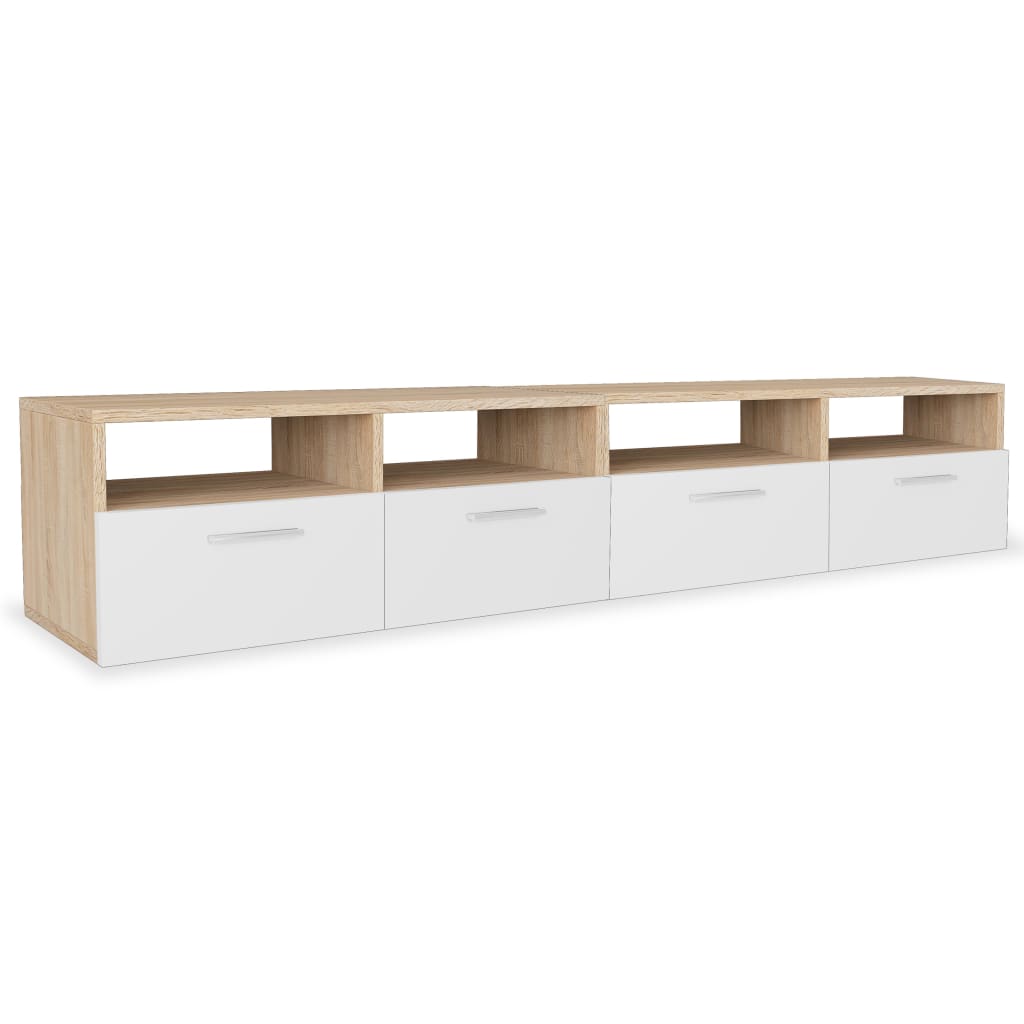 Tv-Bänk 2 St Konstruerat Trä 95X35X36 Cm