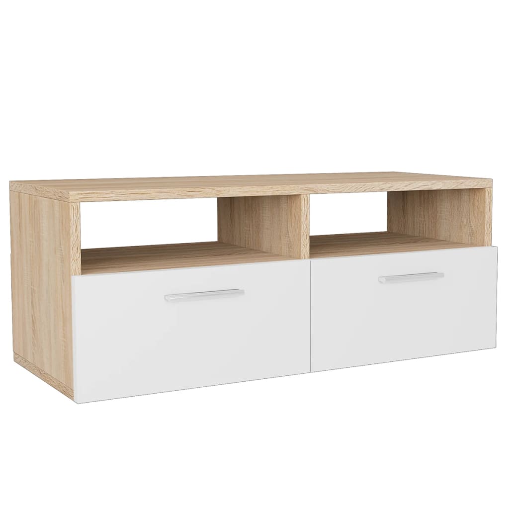 Tv-Bänk 2 St Konstruerat Trä 95X35X36 Cm