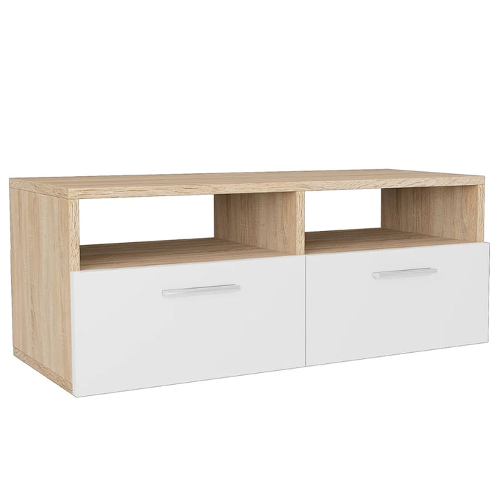 Tv-Bänk 2 St Konstruerat Trä 95X35X36 Cm