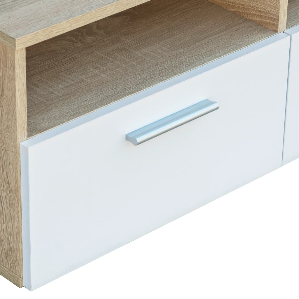 Tv-Bänk 2 St Konstruerat Trä 95X35X36 Cm