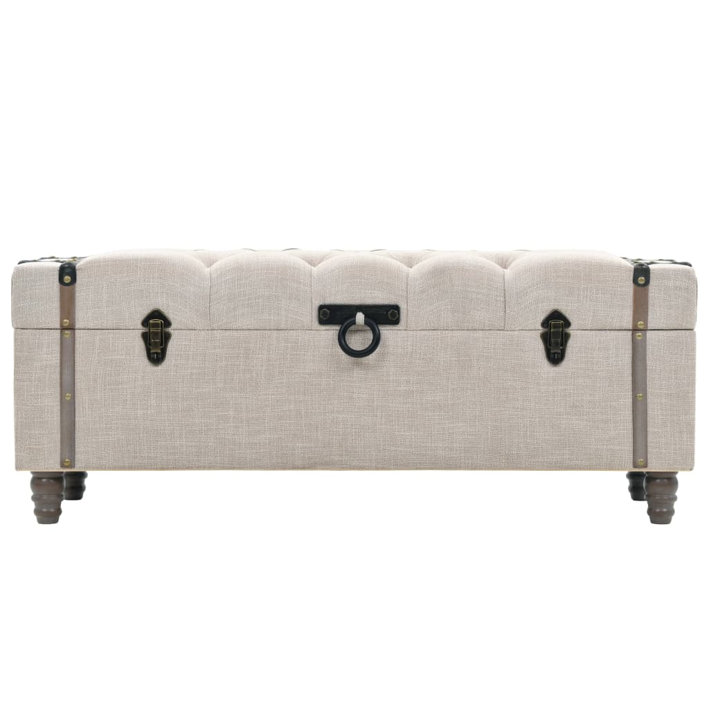 Förvaringsbänk Set 3 Delar Massivt Trä Och Stål 112X37X45 Cm