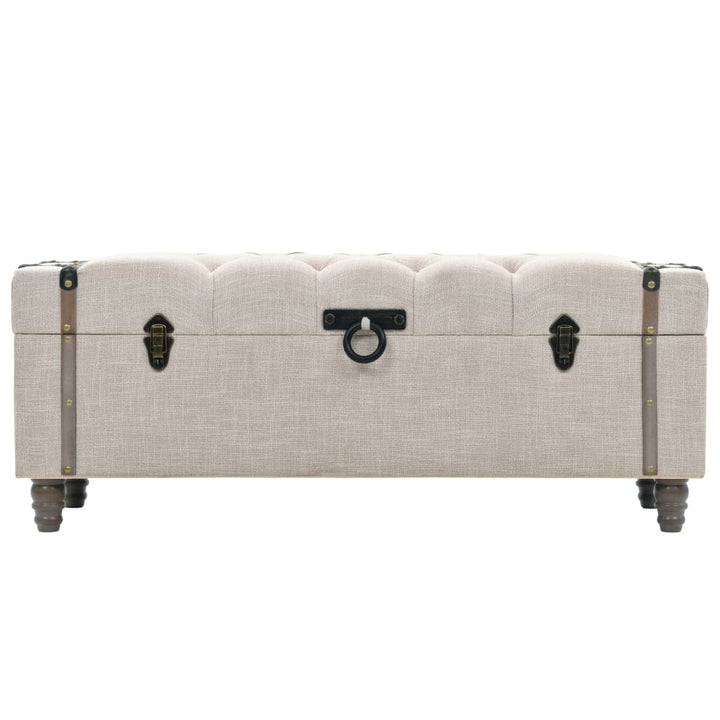 Förvaringsbänk Set 3 Delar Massivt Trä Och Stål 112X37X45 Cm