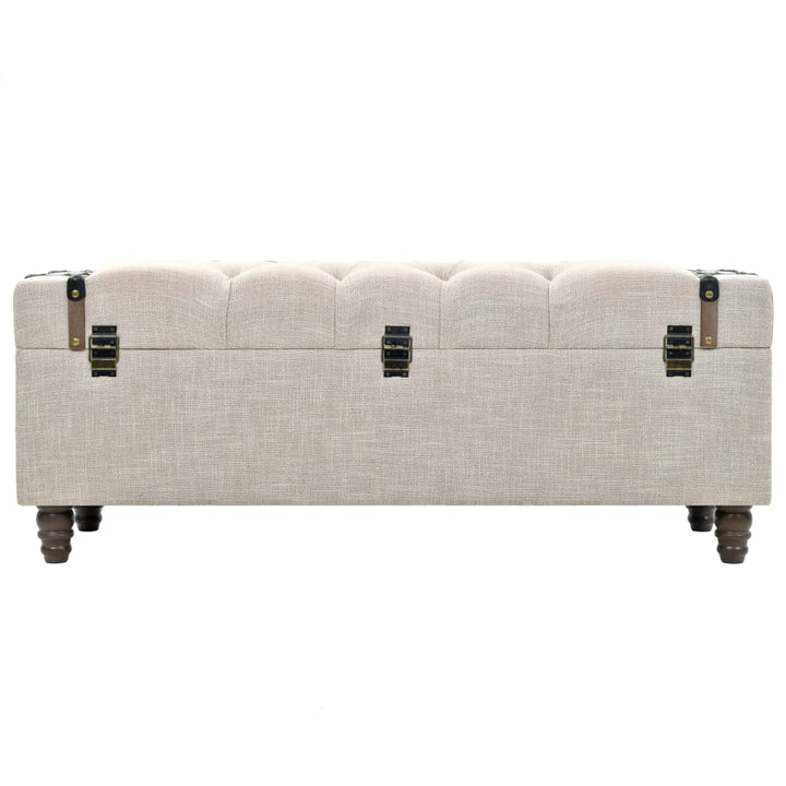 Förvaringsbänk Set 3 Delar Massivt Trä Och Stål 112X37X45 Cm