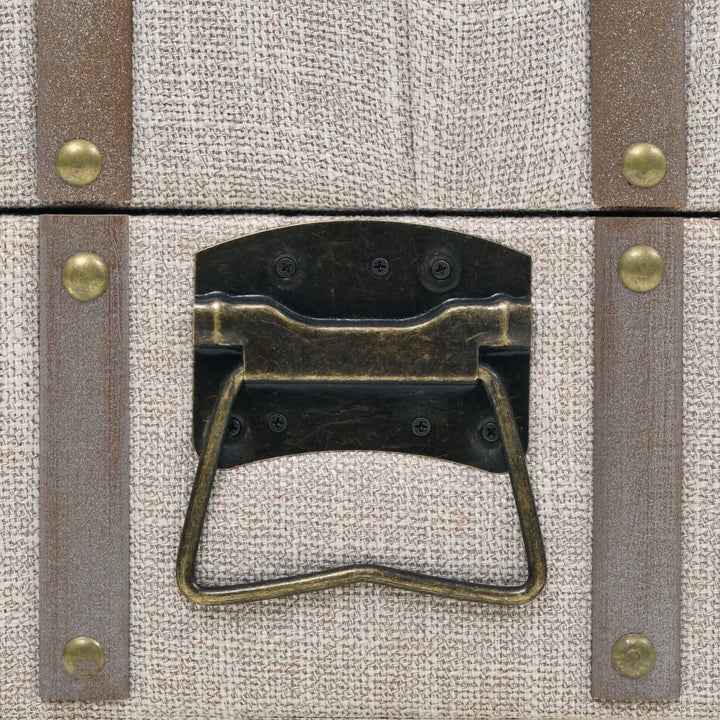 Förvaringsbänk Massivt Trä Och Stål 111X34X37 Cm