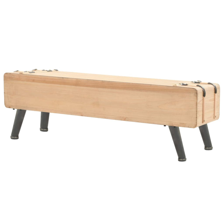 Tv-Bänk Massivt Granträ 120X33X35 Cm