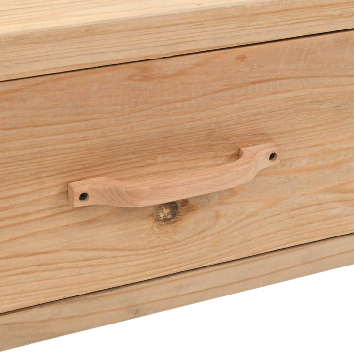 Tv-Bänk Massivt Granträ 120X33X35 Cm